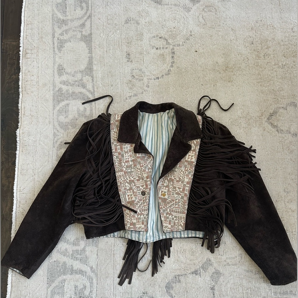 Vintage leather jacket bought in Spain.